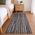thumbnail image 1 of Addison Rugs Dream Shag Premium Machine Washable Transitional Textured Stripes Brown Runner Rug, 2'3" x 7'6", 1 of 8