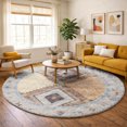 thumbnail image 1 of Addison Rugs Dream Shag Premium Machine Washable Transitional Aztec Multi Round Rug, 8' x 8', 1 of 8
