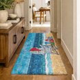 thumbnail image 1 of Addison Rugs Dream Shag Premium Machine Washable Transitional Beach Blue Runner Rug, 2'3" x 7'6", 1 of 8