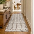 thumbnail image 1 of Addison Rugs Dream Shag Premium Machine Washable Transitional Modern Squares Taupe Runner Rug, 2'3" x 7'6", 1 of 8