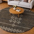 thumbnail image 1 of Addison Rugs Dream Shag Premium Machine Washable Transitional Tribal, Boho Brown Round Rug, 8' x 8', 1 of 8