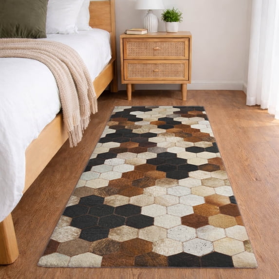 Addison Rugs Dream Shag Premium Machine Washable Transitional Octagon Multi Runner Rug, 2'3" x 7'6"