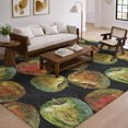 thumbnail image 1 of Addison Rugs Dream Shag Premium Machine Washable Transitional Apples Midnight Rectangle Rug, 5' x 7'6", 1 of 8