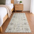 thumbnail image 1 of Addison Rugs Dream Shag Premium Machine Washable Traditional Ornate Linen Runner Rug, 2'3" x 7'6", 1 of 8