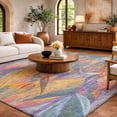 thumbnail image 1 of Addison Rugs Dream Shag Premium Machine Washable Transitional Birds Of Paradise Multi Rectangle Rug, 9' x 12', 1 of 8