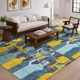 thumbnail image 1 of Addison Rugs Dream Shag Premium Machine Washable Transitional Martini/wine Blue Rectangle Rug, 5' x 7'6", 1 of 8