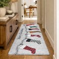 thumbnail image 1 of Addison Rugs Dream Shag Premium Machine Washable Transitional Stockings Gray Runner Rug, 2'3" x 7'6", 1 of 8