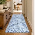 thumbnail image 1 of Addison Rugs Dream Shag Premium Machine Washable Transitional Dot Arches Blue Runner Rug, 2'3" x 7'6", 1 of 8