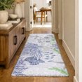 thumbnail image 1 of Addison Rugs Dream Shag Premium Machine Washable Transitional Coral Blue Runner Rug, 2'3" x 7'6", 1 of 8