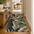 thumbnail image 1 of Addison Rugs Dream Shag Premium Machine Washable Transitional Leaves Midnight Runner Rug, 2'3" x 7'6", 1 of 8