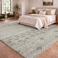 thumbnail image 1 of Addison Rugs Dream Shag Premium Machine Washable Transitional Cultural, Diamond Taupe Rectangle Rug, 9' x 12', 1 of 8