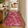 thumbnail image 1 of Addison Rugs Dream Shag Premium Machine Washable Transitional Nautical Red Runner Rug, 2'3" x 7'6", 1 of 8