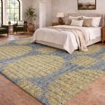 thumbnail image 1 of Addison Rugs Dream Shag Premium Machine Washable Transitional Geo, Circles Gilded Rectangle Rug, 5' x 7'6", 1 of 8