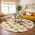 thumbnail image 1 of Addison Rugs Dream Shag Premium Machine Washable Transitional Tea Cups Multi Round Rug, 8' x 8', 1 of 8