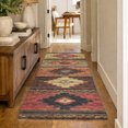 thumbnail image 1 of Addison Rugs Dream Shag Premium Machine Washable Transitional Aztec Paprika Runner Rug, 2'3" x 7'6", 1 of 8