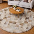 thumbnail image 1 of Addison Rugs Dream Shag Premium Machine Washable Transitional Boxes Taupe Round Rug, 8' x 8', 1 of 8