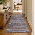 thumbnail image 1 of Addison Rugs Dream Shag Premium Machine Washable Transitional Stripes, Bars, Horizontal Lines Landscape Runner Rug, 2'3" x 7'6", 1 of 8