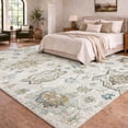 thumbnail image 1 of Addison Rugs Dream Shag Premium Machine Washable Traditional Ornate Linen Rectangle Rug, 3' x 5', 1 of 8