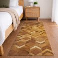 thumbnail image 1 of Addison Rugs Dream Shag Premium Machine Washable Transitional Herringbone Brown Runner Rug, 2'3" x 7'6", 1 of 8