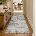 thumbnail image 1 of Addison Rugs Dream Shag Premium Machine Washable Transitional Palms & Safari Animals Fog Runner Rug, 2'3" x 7'6", 1 of 8