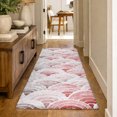 thumbnail image 1 of Addison Rugs Dream Shag Premium Machine Washable Transitional Arches Red Runner Rug, 2'3" x 7'6", 1 of 8