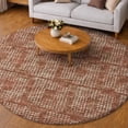 thumbnail image 1 of Addison Rugs Dream Shag Premium Machine Washable Transitional Squares Canyon Round Rug, 8' x 8', 1 of 8