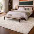 thumbnail image 1 of Addison Rugs Dream Shag Premium Machine Washable Transitional Squares Spice Rectangle Rug, 5' x 7'6", 1 of 8