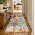 thumbnail image 1 of Addison Rugs Dream Shag Premium Machine Washable Transitional Palms Multi Runner Rug, 2'3" x 7'6", 1 of 8