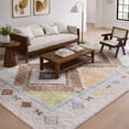 thumbnail image 1 of Addison Rugs Dream Shag Premium Machine Washable Transitional Aztec Multi Rectangle Rug, 8' x 10', 1 of 8