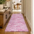 thumbnail image 1 of Addison Rugs Dream Shag Premium Machine Washable Transitional Shells Pink Runner Rug, 2'3" x 7'6", 1 of 8