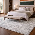 thumbnail image 1 of Addison Rugs Dream Shag Premium Machine Washable Transitional Squares Gray Rectangle Rug, 9' x 12', 1 of 8