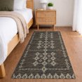 thumbnail image 1 of Addison Rugs Dream Shag Premium Machine Washable Transitional Tribal, Boho Brown Runner Rug, 2'3" x 7'6", 1 of 8
