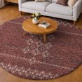 thumbnail image 1 of Addison Rugs Dream Shag Premium Machine Washable Transitional Tribal, Boho Canyon Round Rug, 8' x 8', 1 of 8