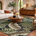 thumbnail image 1 of Addison Rugs Dream Shag Premium Machine Washable Transitional Leaves Midnight Rectangle Rug, 5' x 7'6", 1 of 8