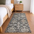 thumbnail image 1 of Addison Rugs Dream Shag Premium Machine Washable Traditional Ornate Shadow Runner Rug, 2'3" x 7'6", 1 of 8