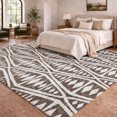 thumbnail image 1 of Addison Rugs Dream Shag Premium Machine Washable Transitional Tribal, Boho Brown Rectangle Rug, 8' x 10', 1 of 8