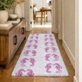 thumbnail image 1 of Addison Rugs Dream Shag Premium Machine Washable Transitional Seahorses Pink Runner Rug, 2'3" x 7'6", 1 of 8