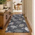 thumbnail image 1 of Addison Rugs Dream Shag Premium Machine Washable Transitional Turtles Midnight Runner Rug, 2'3" x 7'6", 1 of 8