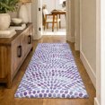 thumbnail image 1 of Addison Rugs Dream Shag Premium Machine Washable Transitional Dot Arches Purple Runner Rug, 2'3" x 7'6", 1 of 8