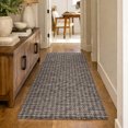 thumbnail image 1 of Addison Rugs Dream Shag Premium Machine Washable Transitional Houndstooth Chocolate Runner Rug, 2'3" x 7'6", 1 of 8
