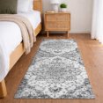 thumbnail image 1 of Addison Rugs Dream Shag Premium Machine Washable Traditional Ornate Fog Runner Rug, 2'3" x 7'6", 1 of 8