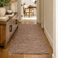 thumbnail image 1 of Addison Rugs Dream Shag Premium Machine Washable Transitional Stripes Paprika Runner Rug, 2'3" x 7'6", 1 of 8