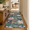 thumbnail image 1 of Addison Rugs Dream Shag Premium Machine Washable Transitional Floral & Leaves Midnight Runner Rug, 2'3" x 7'6", 1 of 8