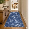 thumbnail image 1 of Addison Rugs Dream Shag Premium Machine Washable Transitional Nautical Navy Runner Rug, 2'3" x 7'6", 1 of 8