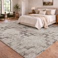 thumbnail image 1 of Addison Rugs Dream Shag Premium Machine Washable Transitional Tribal Mocha Rectangle Rug, 9' x 12', 1 of 8