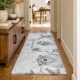 thumbnail image 1 of Addison Rugs Dream Shag Premium Machine Washable Transitional Woodsy Animals Gray Runner Rug, 2'3" x 7'6", 1 of 8