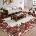 thumbnail image 1 of Addison Rugs Dream Shag Premium Machine Washable Transitional Apple Border Apple Rectangle Rug, 8' x 10', 1 of 8
