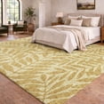 thumbnail image 1 of Addison Rugs Dream Shag Premium Machine Washable Transitional Tropical, Leaves, Botanical Gilded Rectangle Rug, 8' x 10', 1 of 8