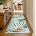 thumbnail image 1 of Addison Rugs Dream Shag Premium Machine Washable Transitional Leaves Multi Runner Rug, 2'3" x 7'6", 1 of 8