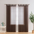 thumbnail image 1 of Addison Sheer Tab Top Curtain Panels, 1 of 1